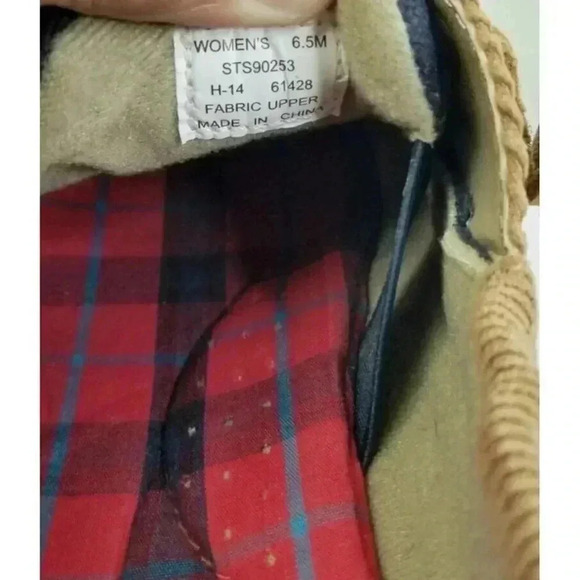 Sperry Top Sider Size 6.5M Women s Denim Corduroy Three Eye Boat Shoes STS90253 - Picture 4 of 12